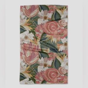 Geometry Kitchen Tea Towel Flower Explosion